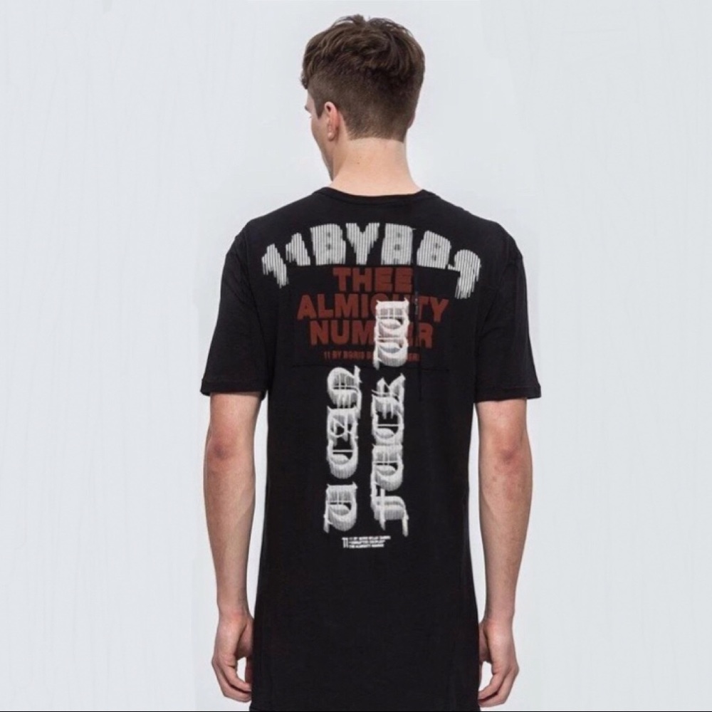 11 By Boris Bidjan Saberi Almighty Number Tee 🖕🖕